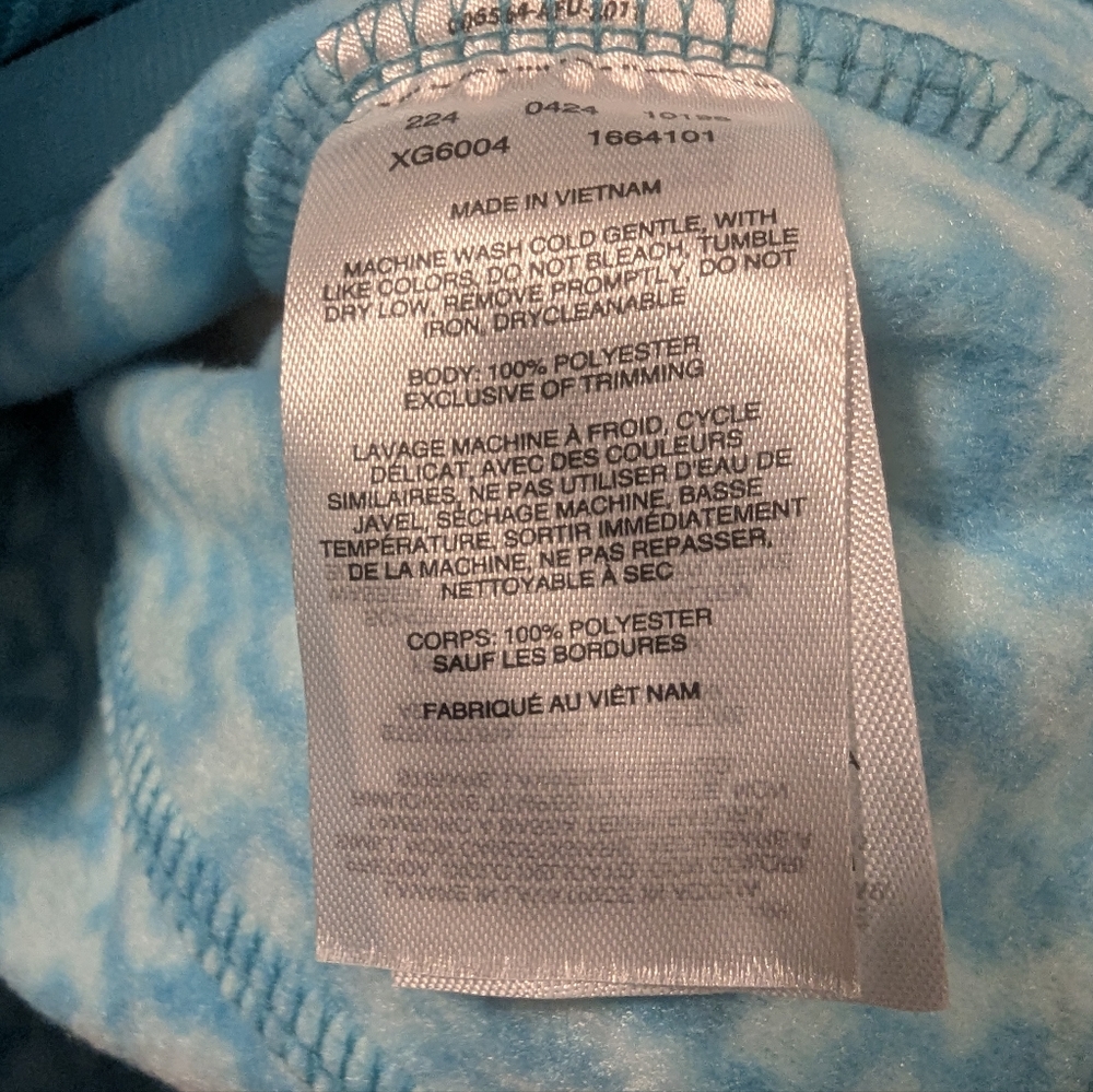 Columbia Kid's Patterned Fleece Jacket Size Medium 10/12 - Picture 9 of 11